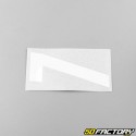 7 cm white number stickers (set of 10)