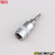 Stecknuss Torx-Schrauberbit T10 gebohrt 1/4" BGS