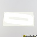 0 cm white number stickers (set of 15)