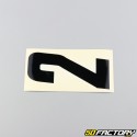 Black 2 cm number stickers (10 set)