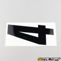 Black 4 cm number stickers (15 set)