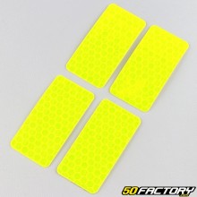 Tiras refletivas 25x50 mm (x4) amarelo neon