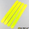 20x240 mm (x4) neon yellow reflective strips