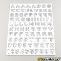Stickers lettres et numéros monster (planche)