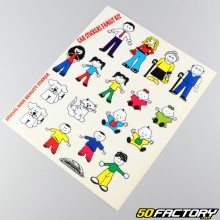 20x24 cm family stickers (sheet)