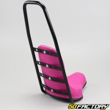 Chopper saddle Peugeot 103 Gazelle, 51 MBK ... 600 mm pink