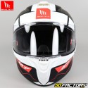 Casque intégral MT Helmets Targo Podium blanc et noir mat