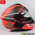 Capacete integral MT Helmets  Targo Podium vermelho e preto fosco