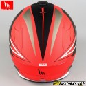 Capacete integral MT Helmets  Targo Podium vermelho e preto fosco