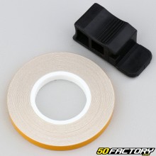 Adesivo friso de roda refletivo amarelo com aplicador de 5 mm