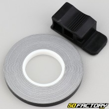 Adesivo friso de roda refletivo preto com aplicador de 5 mm
