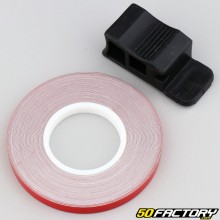 Adesivo friso de roda refletivo vermelho com aplicador de XNUMX mm