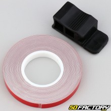 Adesivo friso de roda refletivo vermelho com aplicador de XNUMX mm