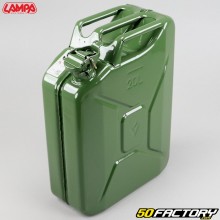 20L anti-corrosion metal fuel jerry can Lampa green