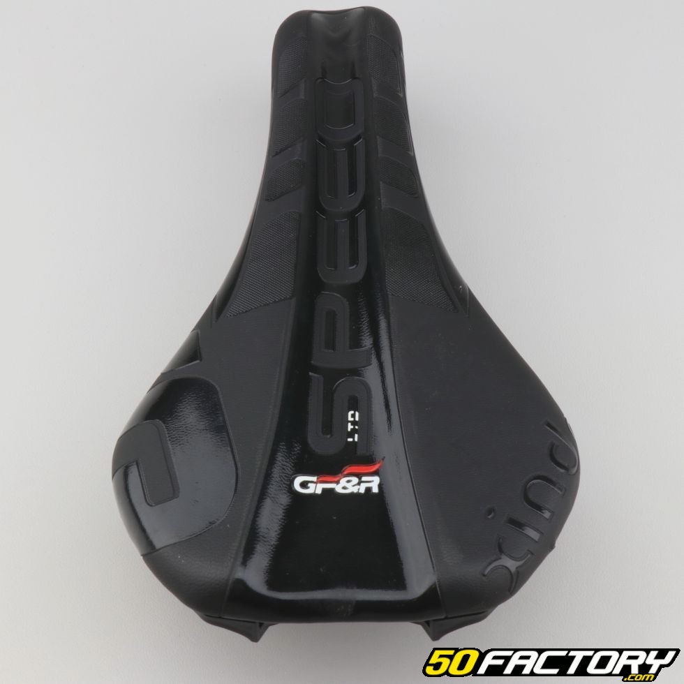 Selle vélo VTT/route 290x150 mm noire et rouge - Pièces universelles