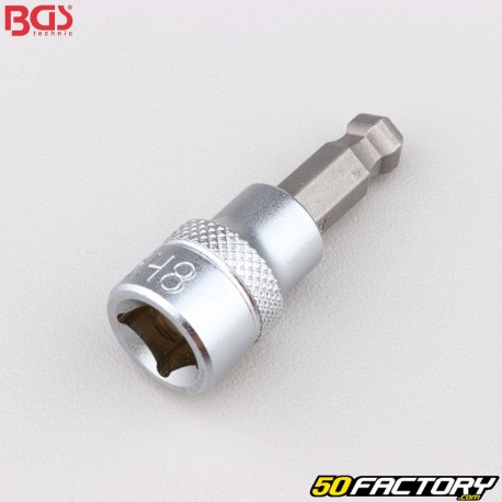 Bit Soquete 8 mm Macho BTR Esférico 3/8&quot; BGS