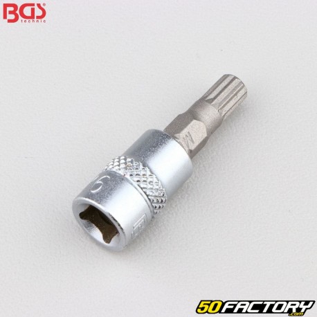 soquete de bit M6 XZN 1/4&quot; BGS