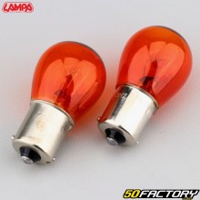 Bombillas de señal de giro BAUXNUMXS XNUMXV XNUMXW Lampa  naranjas (paquete de XNUMX)