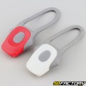 Luzes dianteiras e traseiras com leds Finger bike branco e vermelho