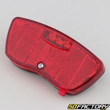 Rear bicycle LED lighting with reflector