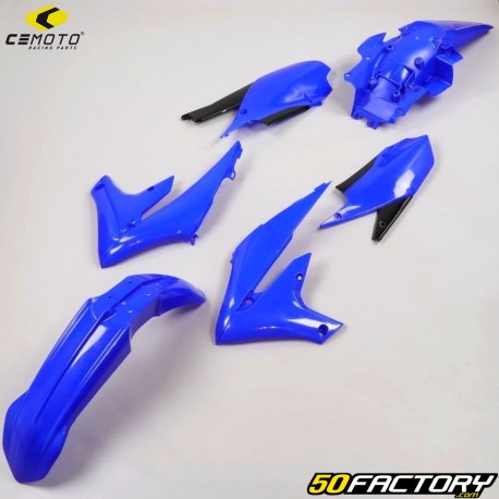 Kit de carenado Yamaha YZF 250 (desde 2019), 450 (2018 - 2022) CeMoto azul y negro