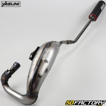 Pot d'échappement Derbi Senda, Gilera RCR, SMT, Aprilia RX, SX... Yasuni Cross Max Pro silencieux noir et rouge