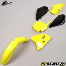 Kit de carenado Suzuki  XNUMX RM (XNUMX - XNUMX) UFO  negro y amarillo