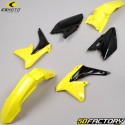 Kit de carenagem Suzuki  RM-Z XNUMX (XNUMX - XNUMX) CeMoto amarelo, preto e branco