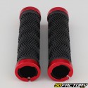 Bike grips Wave black and red