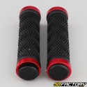 Bike grips Wave black and red