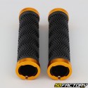 Bike grips Wave black and orange