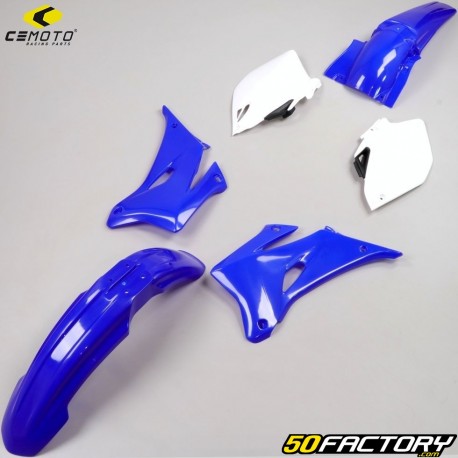 Kit de carenagem Yamaha  YZF XNUMX, XNUMX (XNUMX - XNUMX) CeMoto azul e branco