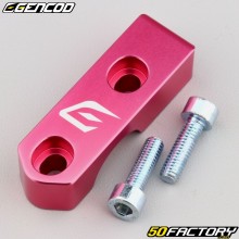 Tapa de cilindro maestro, manija de embrague con soporte de espejo XNUMX mm universal Gencod  rosa (con tornillos)