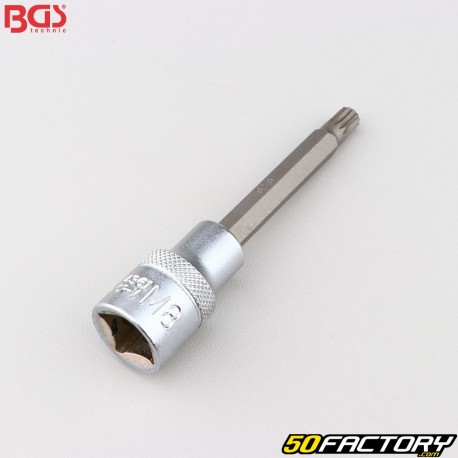 Bit socket M8 XZN 1/2&quot; BGS 100 mm