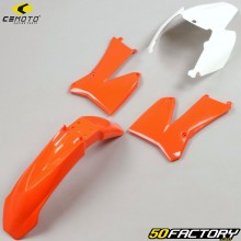 Kit carenature KTM SX 85 (2006 - 2012) CeMoto arancione e bianco