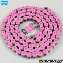 Reinforced 520 chain 112 pink KMC links