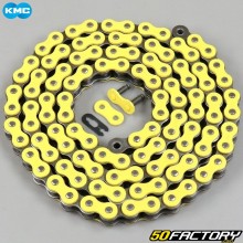Reinforced 520 chain 130 links yellow KMC