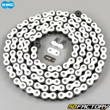 Reinforced 420 chain 138 white KMC links