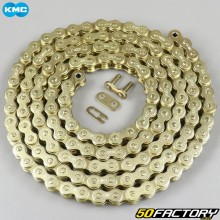 Corrente 420 reforçada 98 elos KMC ouro