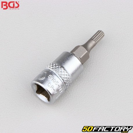 Soquete de bits M4 XZN 1/4&quot; BGS