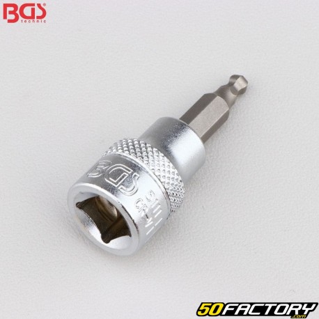 Bit Soquete 4 mm Macho BTR Esférico 3/8&quot; BGS