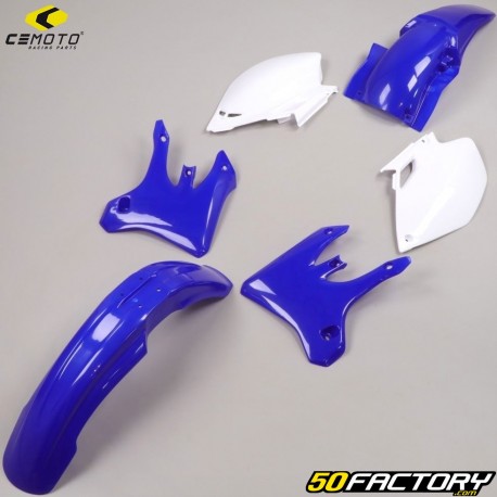Kit de carenagem Yamaha  YZF XNUMX, XNUMX (XNUMX - XNUMX) CeMoto azul e branco