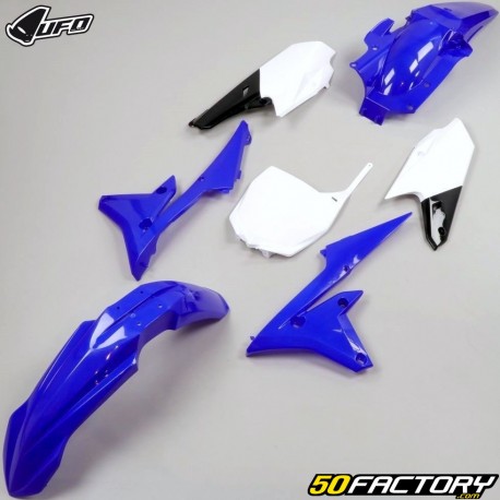 Kit carénages Yamaha YZF 250 (2014 - 2018), 450 (2014 - 2017) UFO bleu et blanc