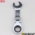 17 mm BGS articulated short ratchet combination wrench