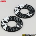 Puños Lampa  Off-Road Grip gris s con donuts negros y grises