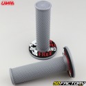 Handle grips Lampa Off-Road Gripgray s with black and red donuts