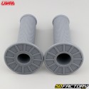 Puños Lampa  Off-Road Grip gris con donuts negros y rojos