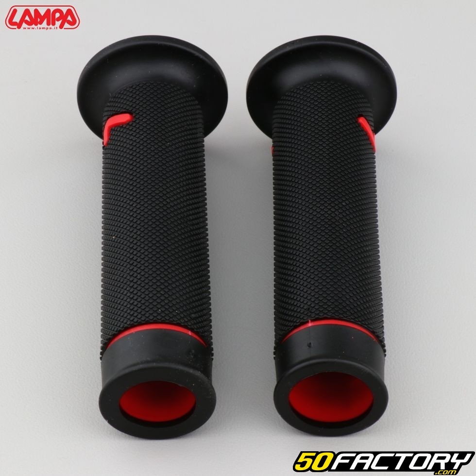 Poignées Moto Universelles Lampa Sport Grip Noir-Rouge Vente en Ligne 