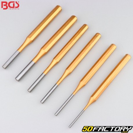Pin punches 3 to 8 mm 150 mm BGS (set of 6)