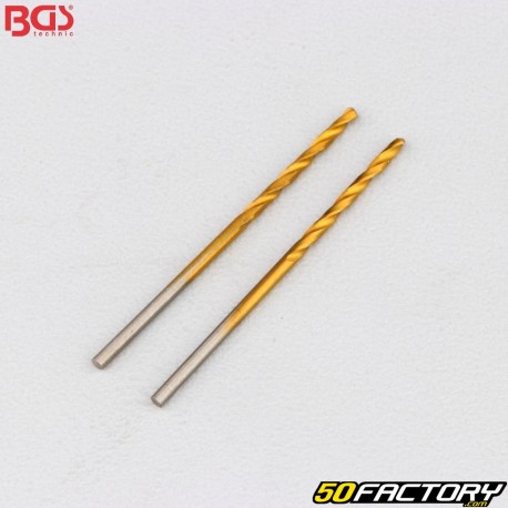 Brocas BGS Titanio XNUMX mm Acero HSS (Pack de XNUMX)